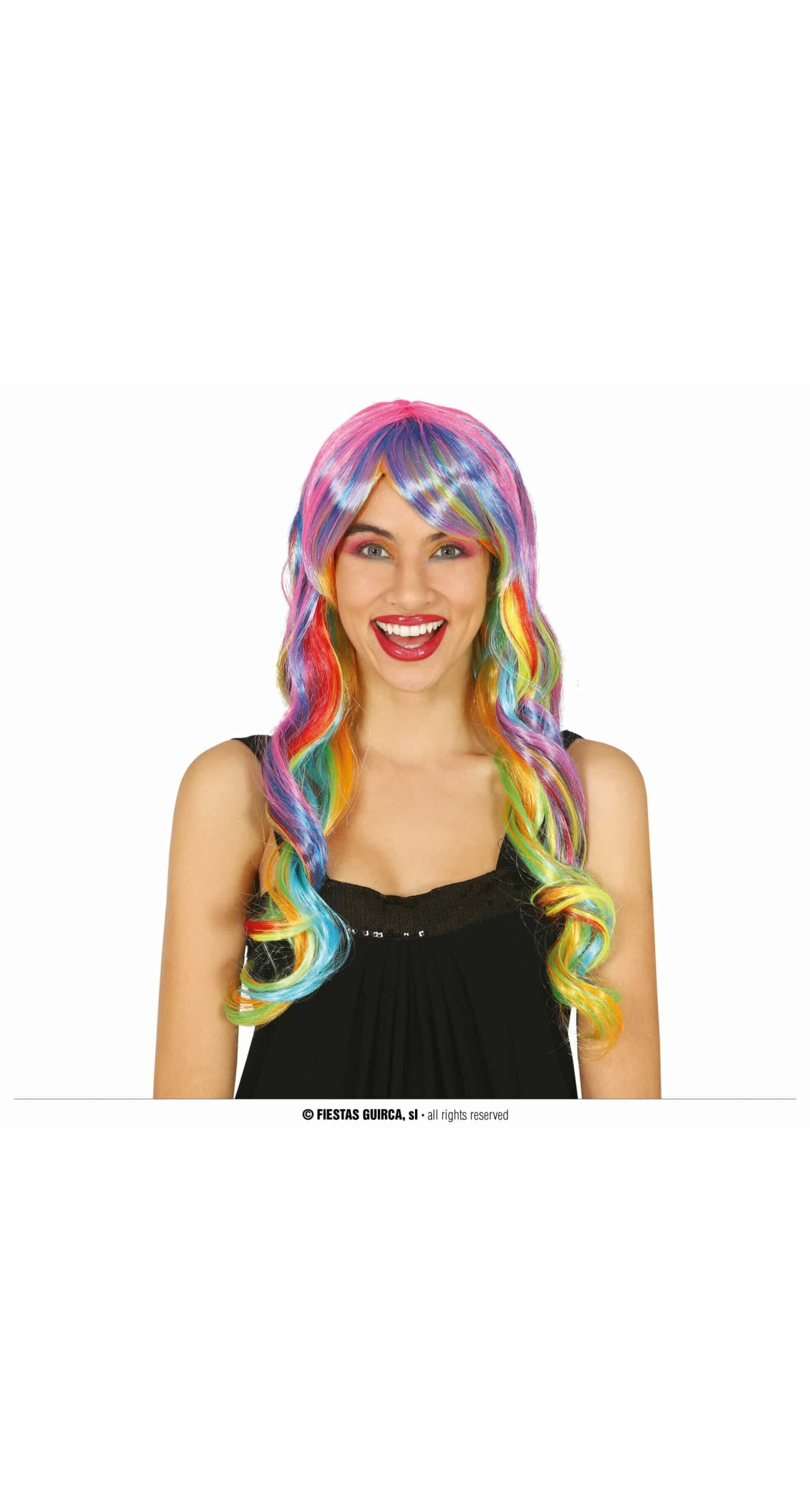 Multicolor Wavy Wig - Adult One Size