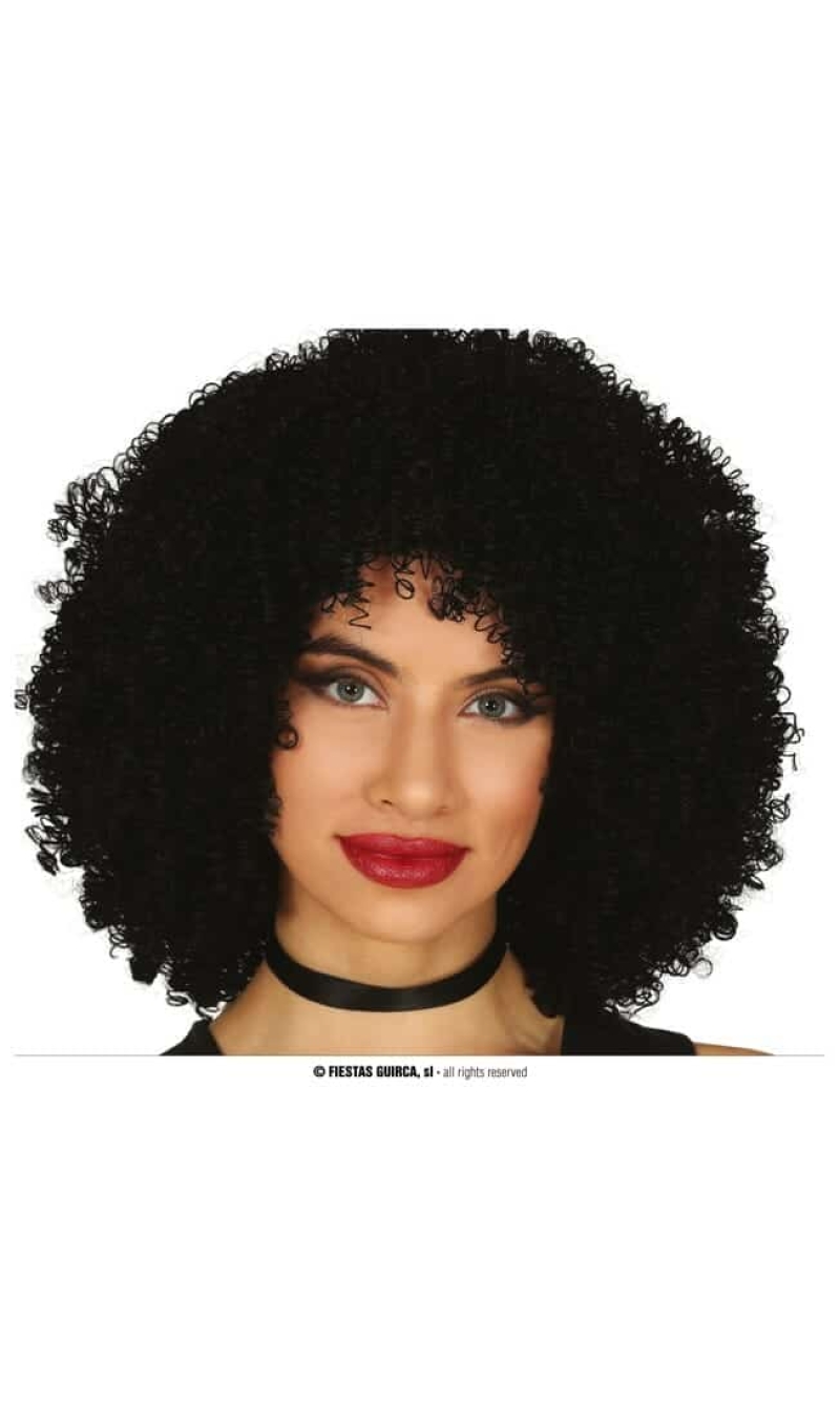 Black Curly Afro Wig - Adult One Size