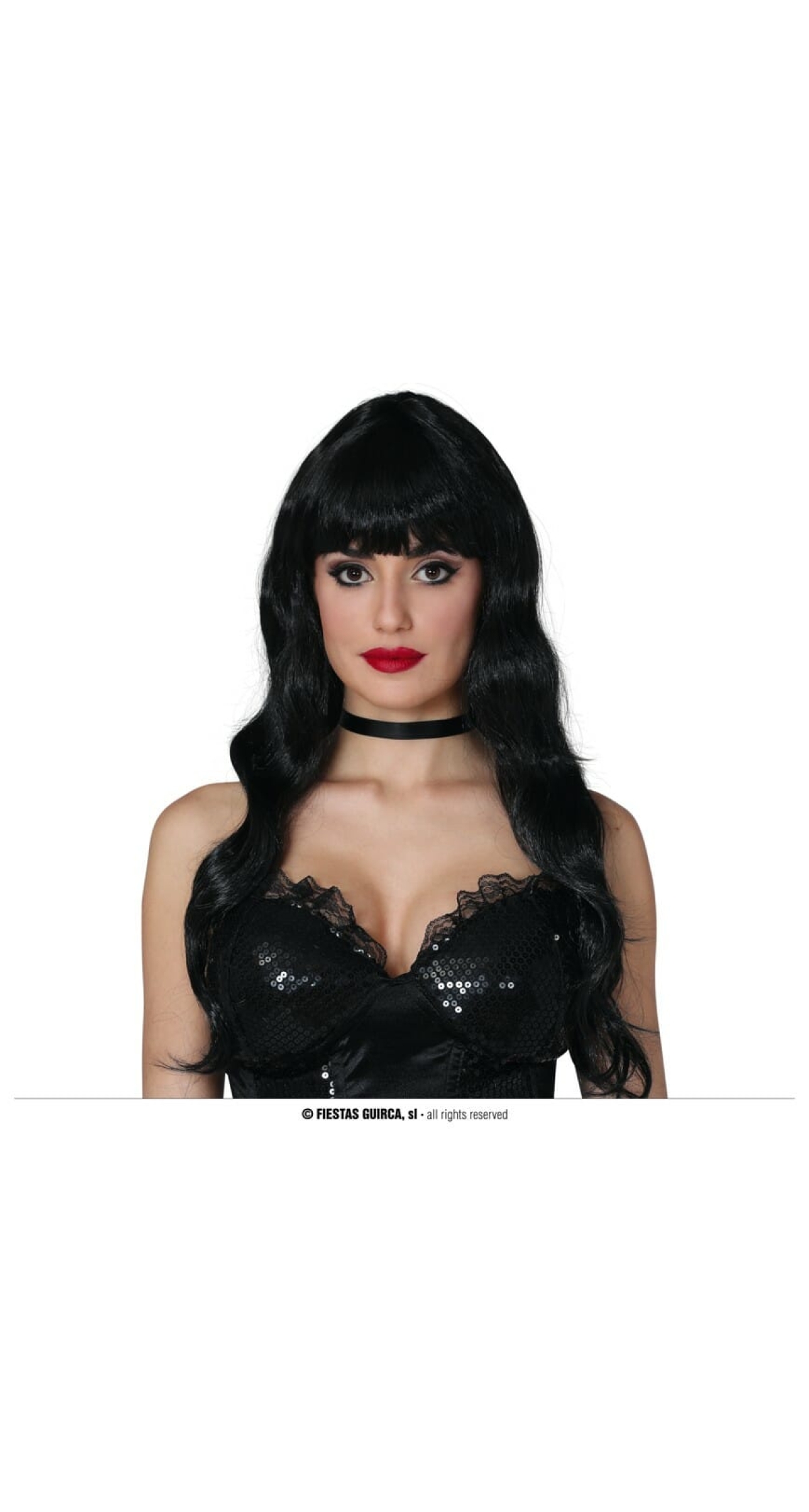 Black Curly Wig - Adult One Size