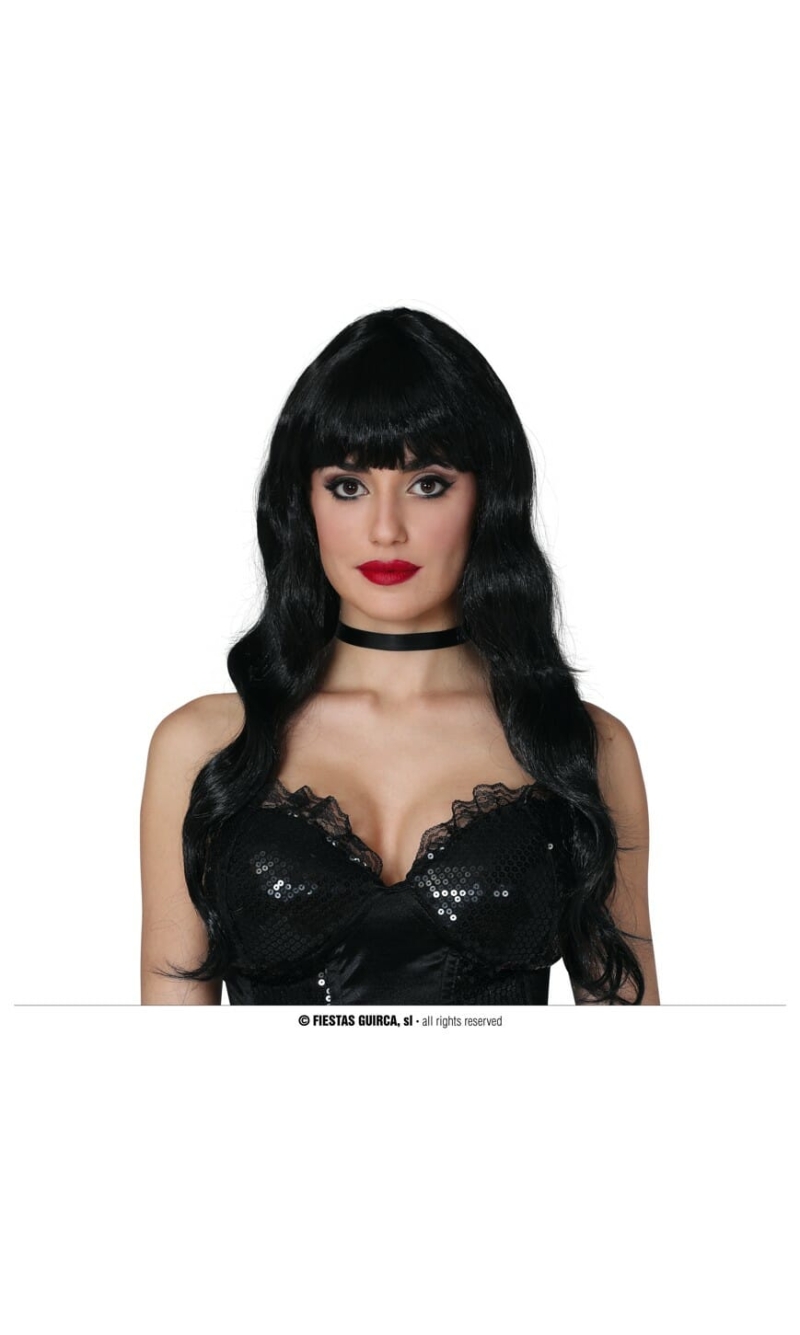 Black Curly Wig - Adult One Size