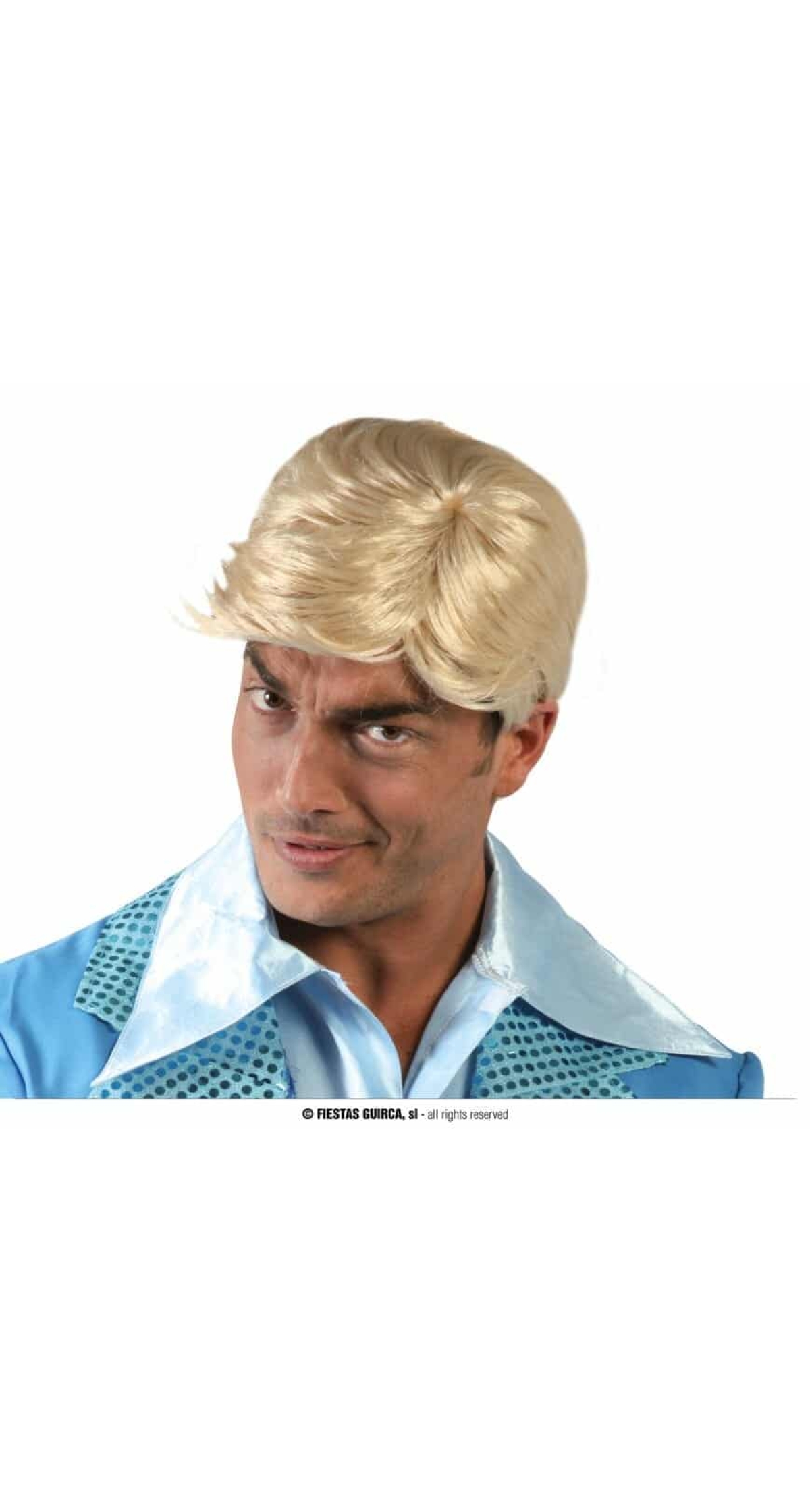 Blonde Man's Short Wig - Adult One Size