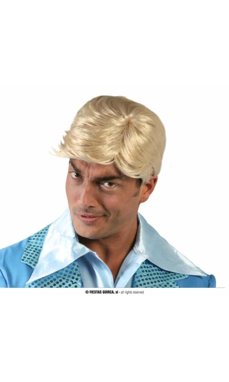 Blonde Man's Short Wig - Adult One Size