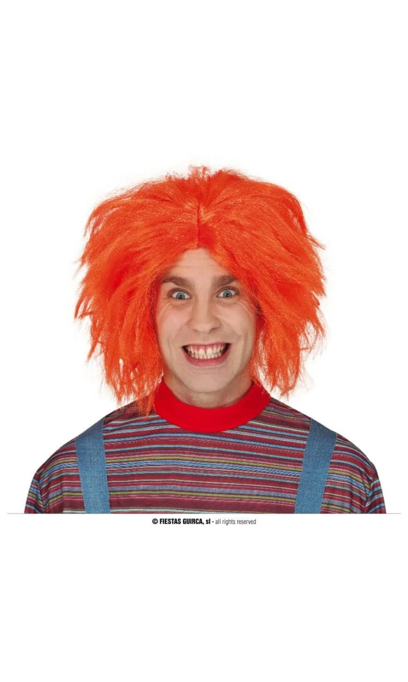 Orange Chucky Wig - Adult One Size