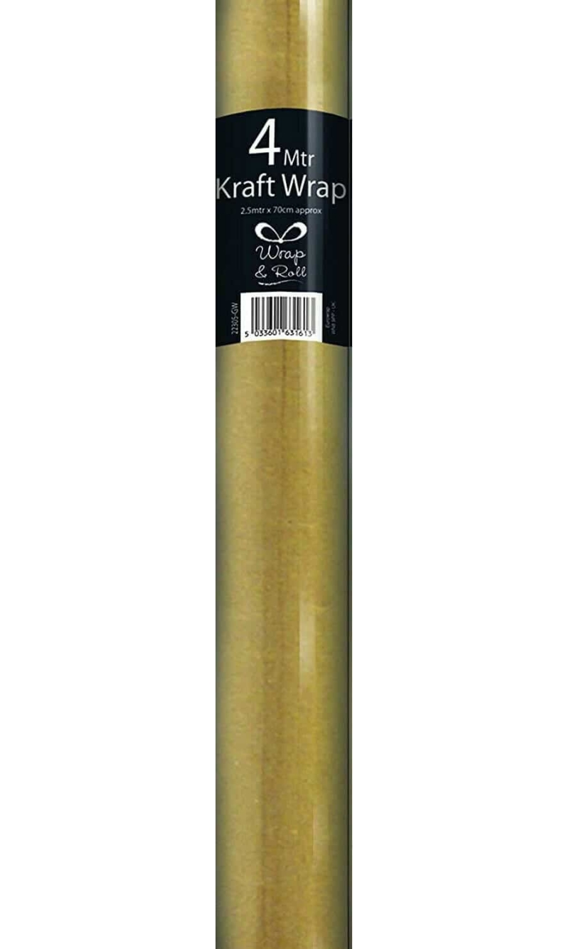 Brown Gift Paper Roll - 4 meters