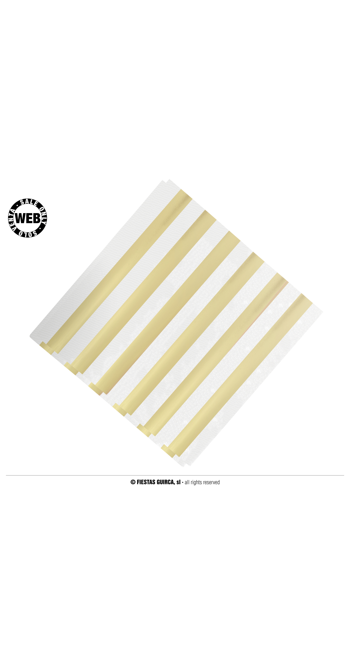 Gold Napkins 33x33cm - 12pk