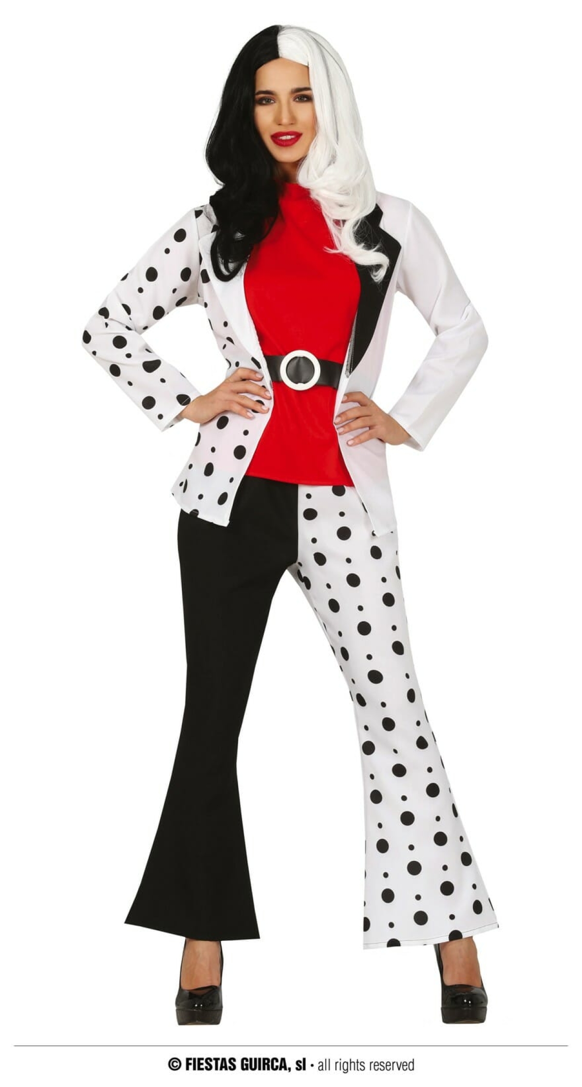 Cruella Dalmatian Fashion - Adult Size Small