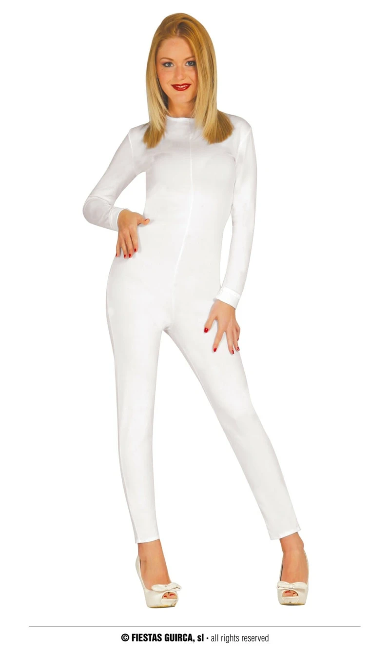 Spandex Bodysuit White - Adult Size S/M