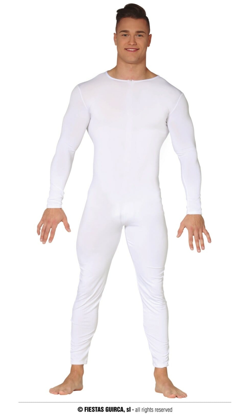 Spandex Bodysuit White - Adult One Size