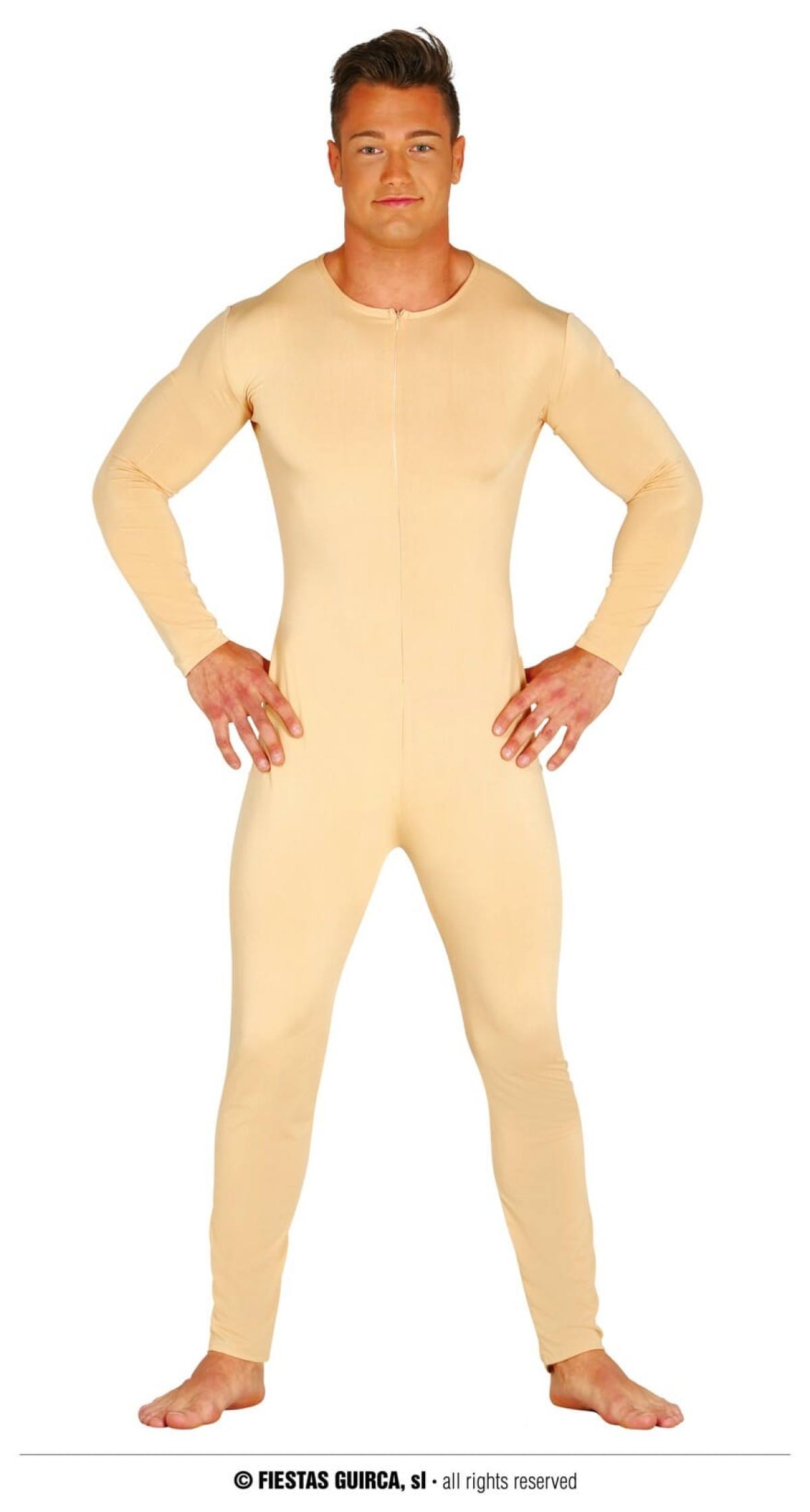 Spandex Bodysuit Flesh Colour - Adult One Size