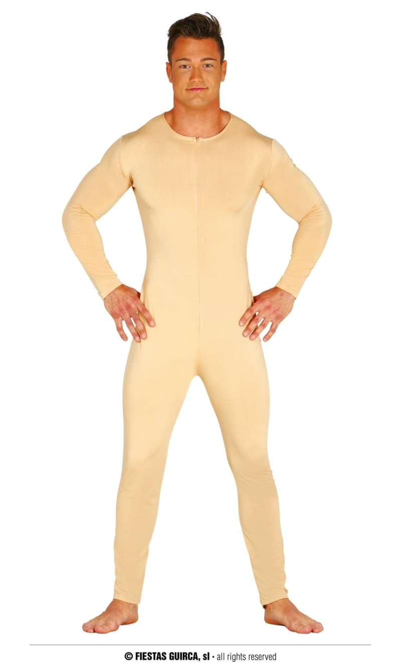Spandex Bodysuit Flesh Colour - Adult One Size