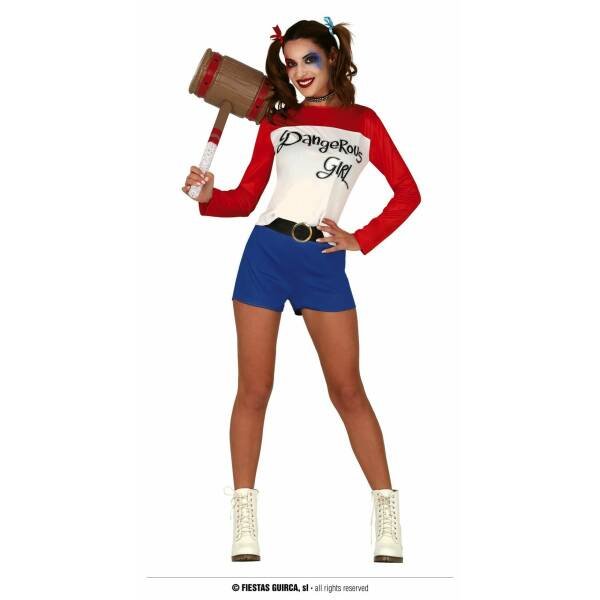 Crazy Dangerous Harley Quinn - Adult Size Large
