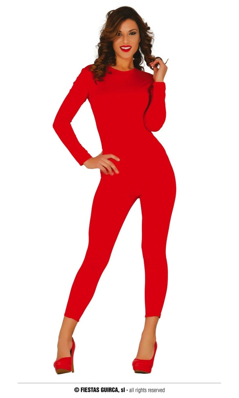 Spandex Bodysuit Red – Adult Size S/M