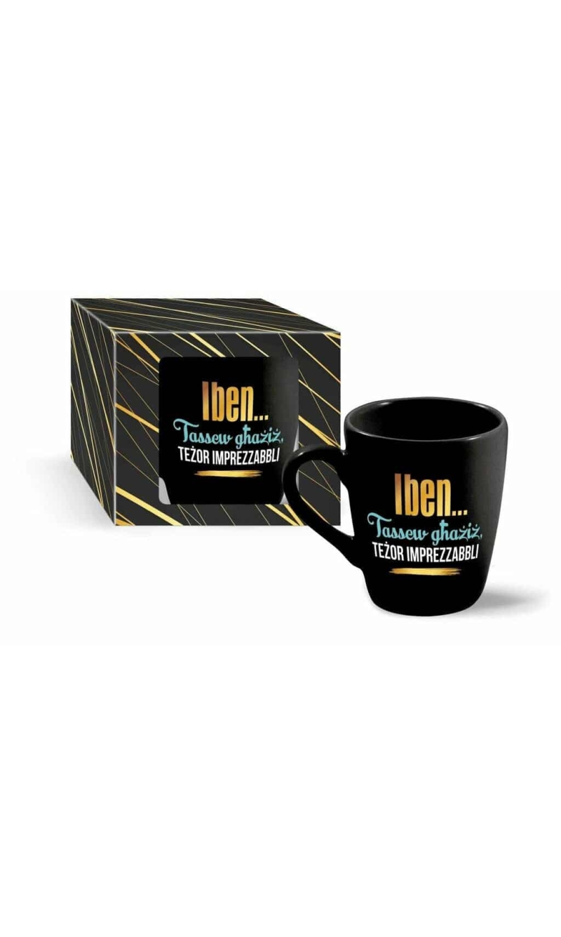 Gold Mug ''Iben...Tassew Għażiż Teżor Imprezzabbli'' - 300ml
