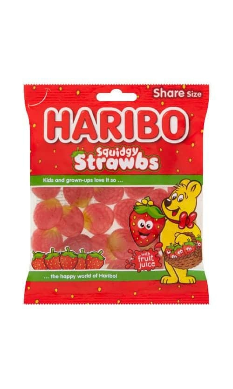 HARIBO Squidgy Strawbs - 160g