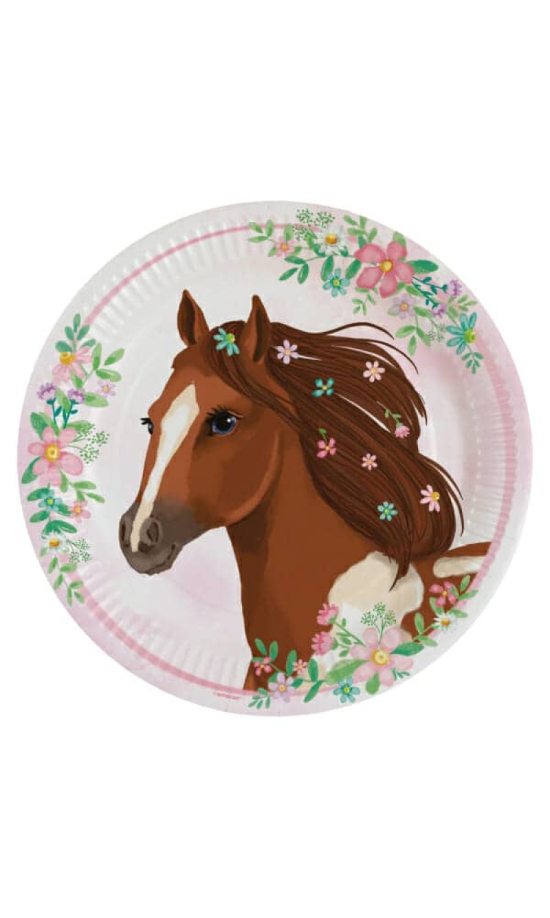 Beautiful Horses Paper Plates 22.8cm - 8pk