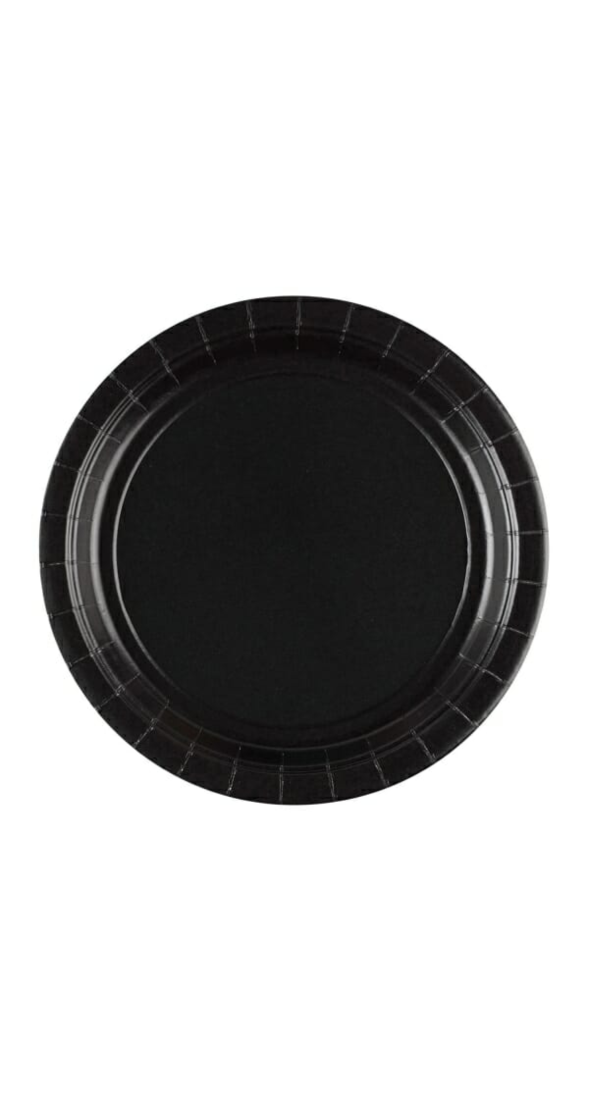 Black Paper Plates 23cm - 8pk