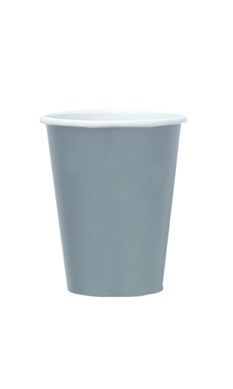 Silver Paper Cups 250ml - 8pk