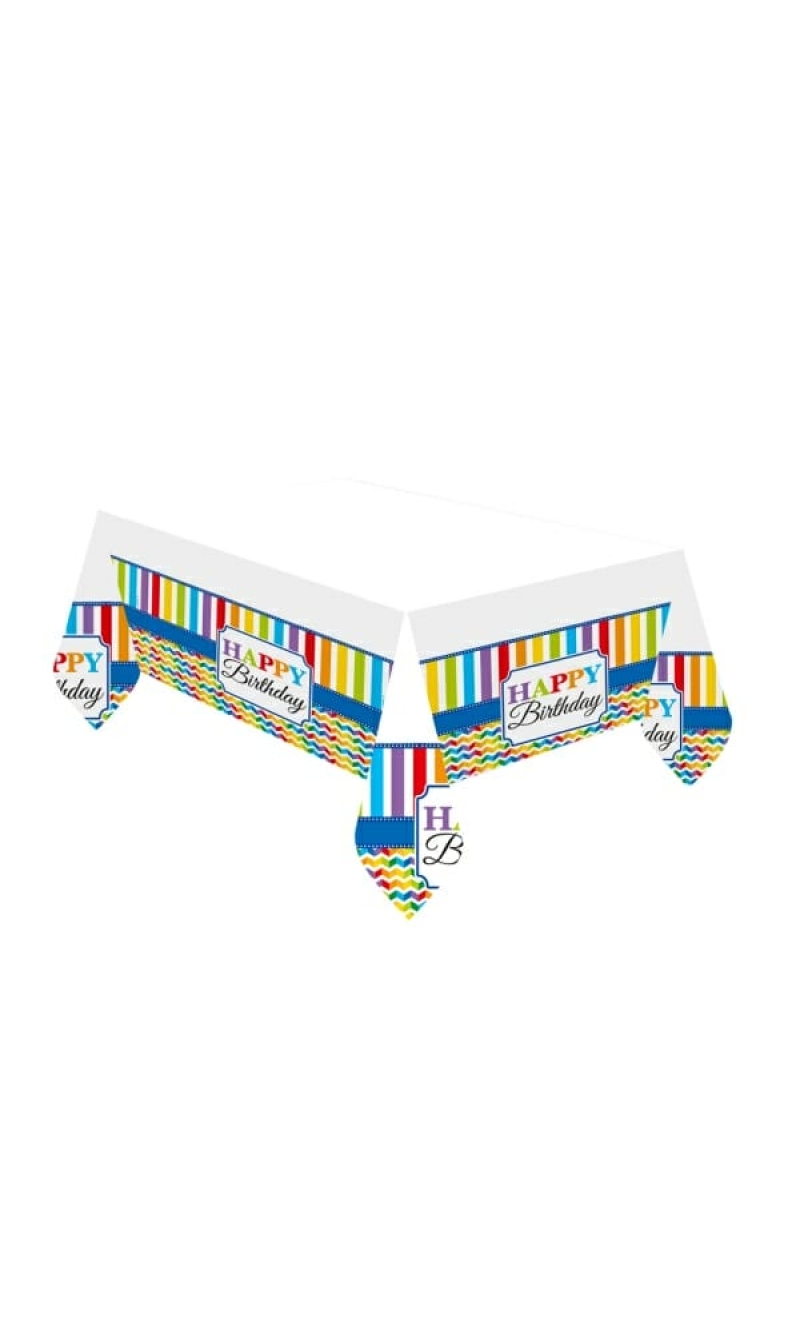 Tablecover Bright Birthday Paper - 120 x 180cm