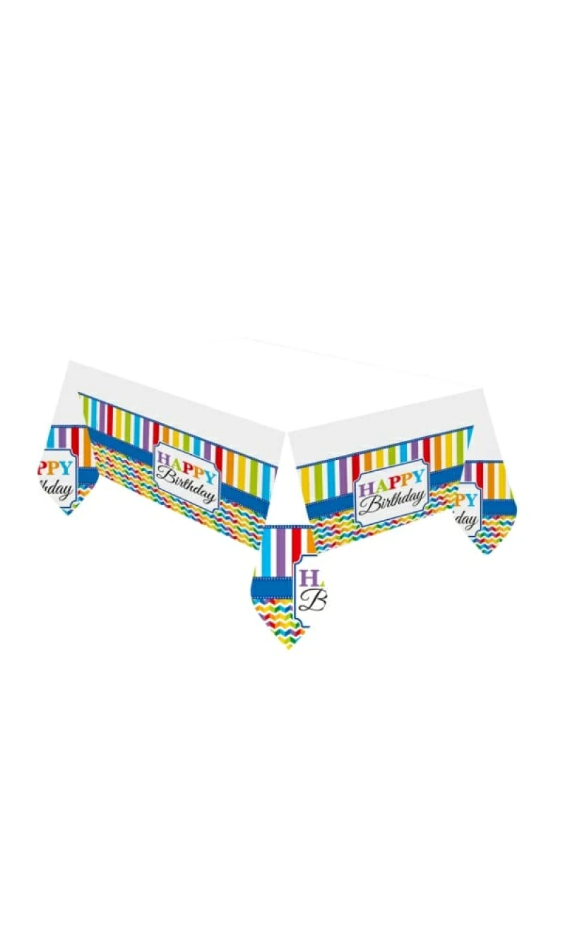 Tablecover Bright Birthday Paper - 120 x 180cm