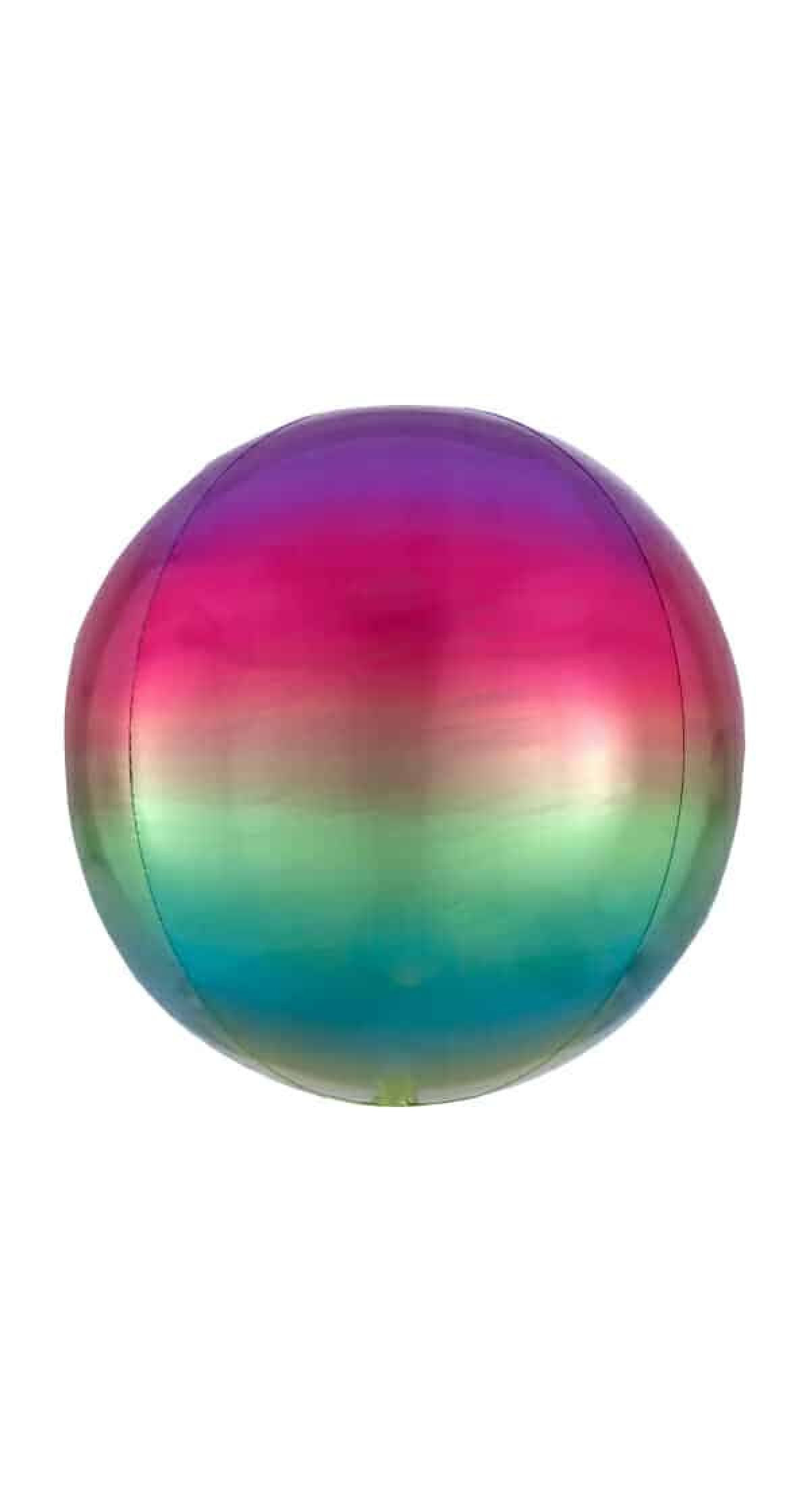 Ombré Orbz Rainbow Foil Balloon - 38cm x 40cm