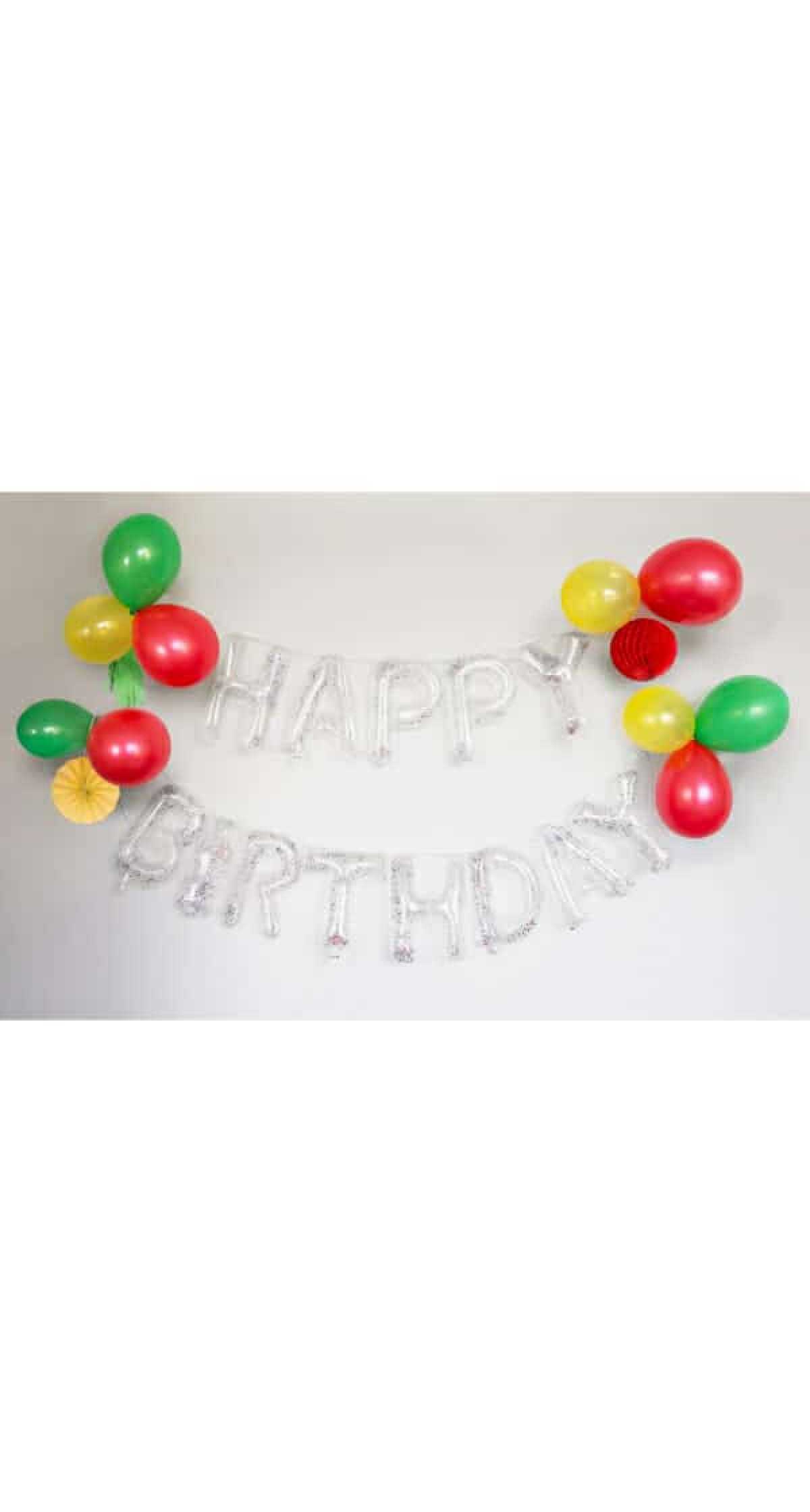 Happy Birthday Balloon Garland DIY Kit