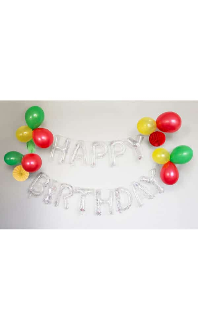 Happy Birthday Balloon Garland DIY Kit