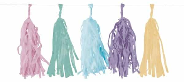 Garland Tassel Happy Birthday Pastel Paper - 300cm