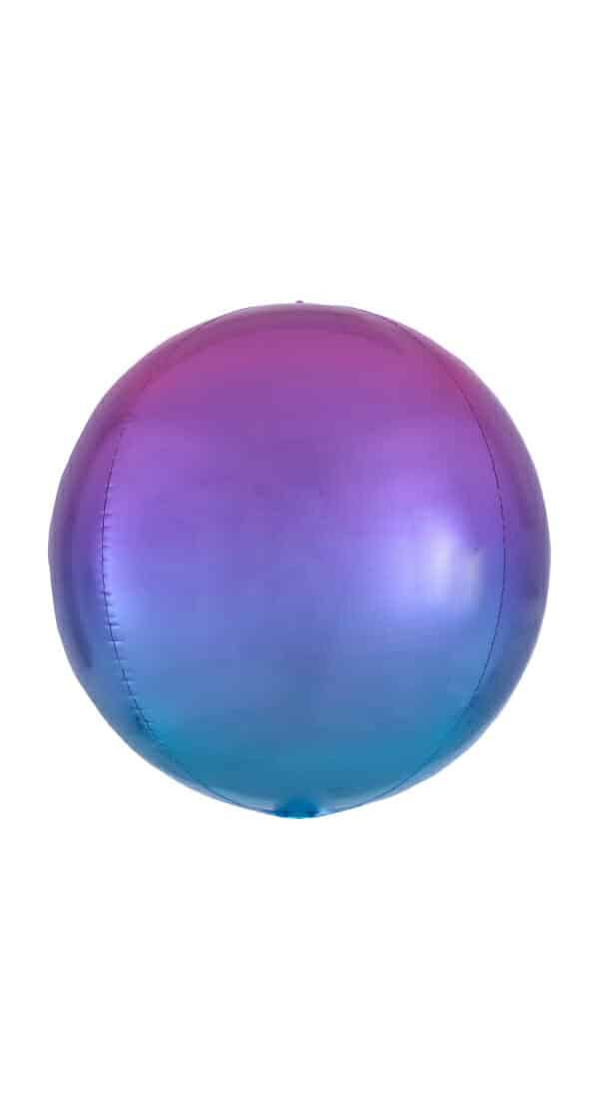 Ombré Orbz Red & Blue Foil Balloon - 38cm x 40cm