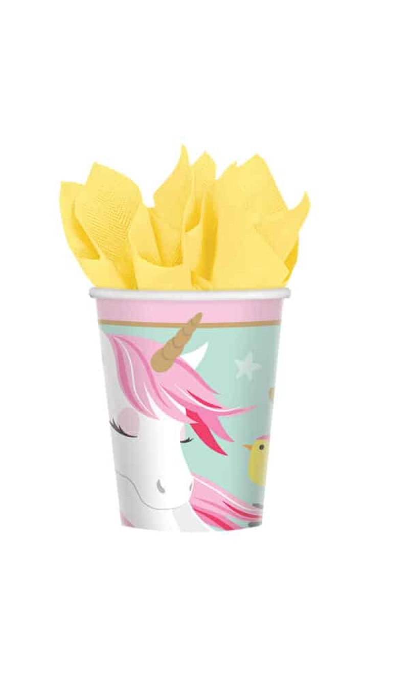 Magical Unicorn Paper Cups 250ml - 8pk