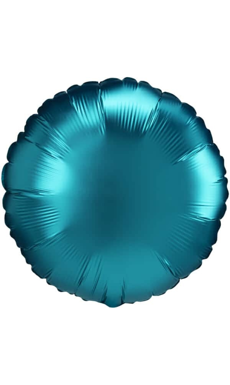 Standard Satin Luxe Aqua Foil Balloon - 19"/48cm