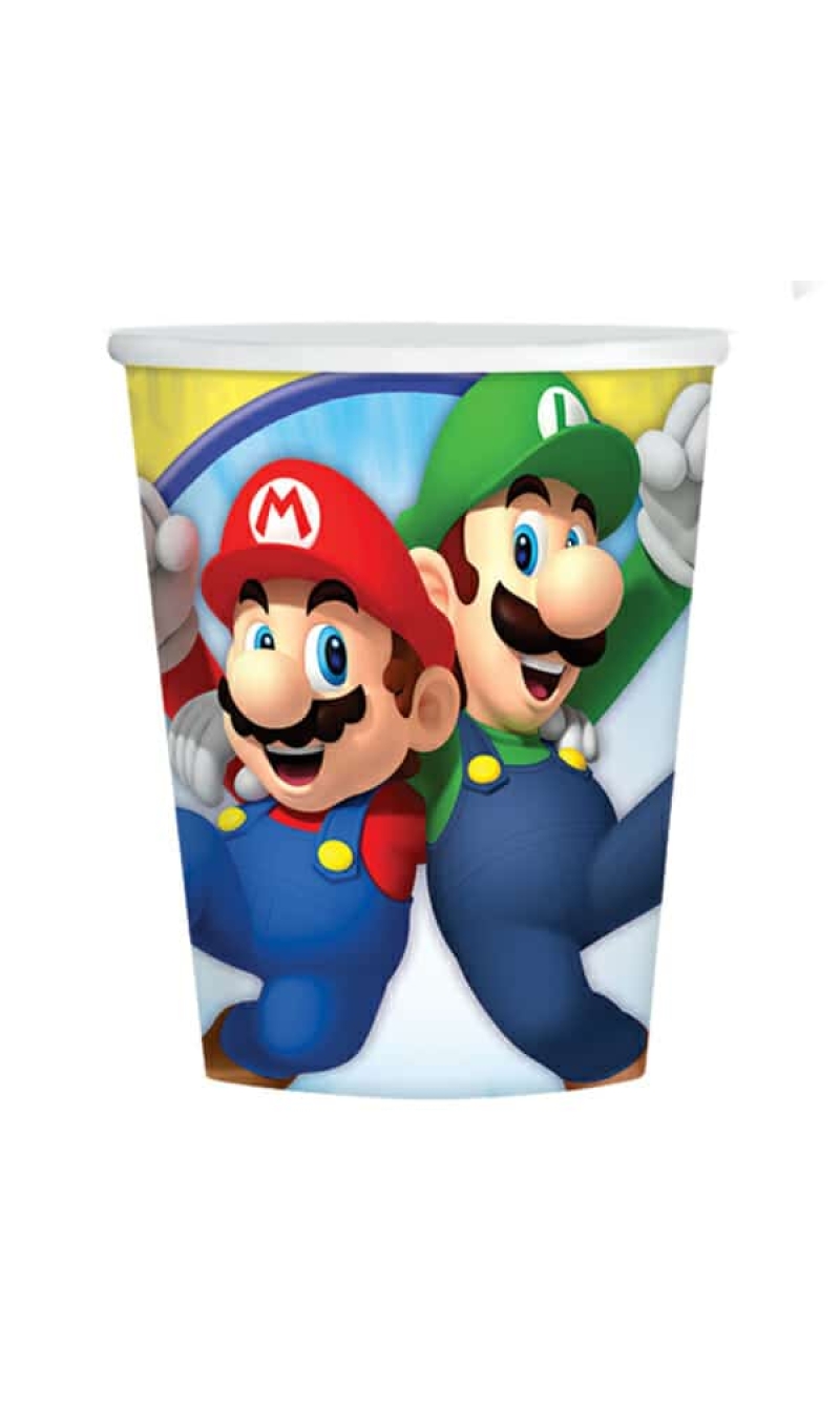 Super Mario Cups 250ml - 8pk