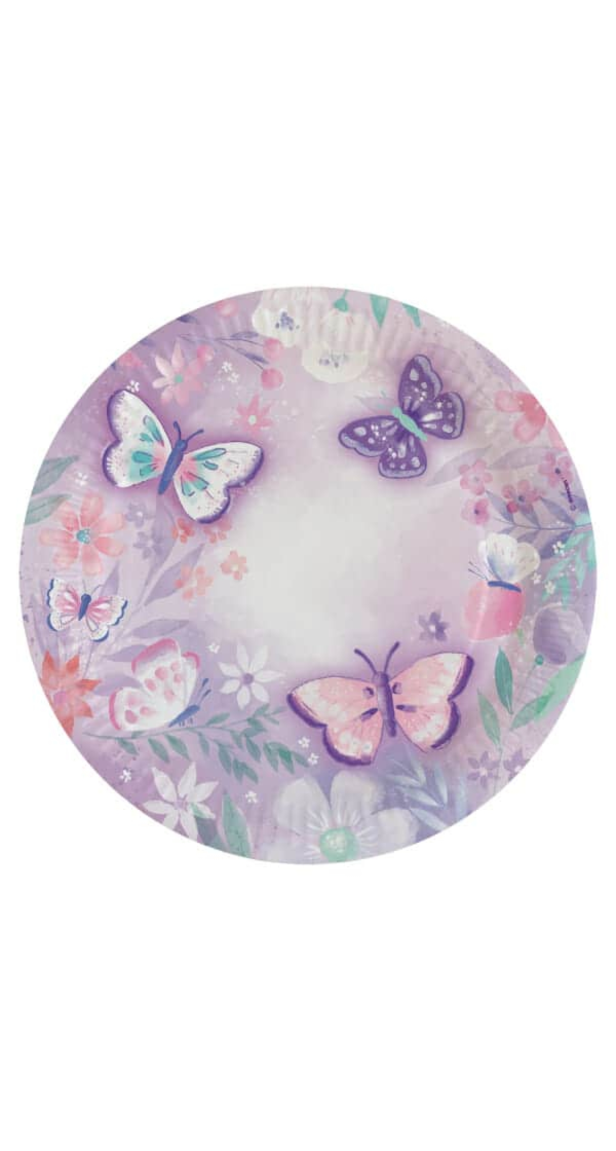 Flutter Round Paper Plates 22.8cm - 8pk
