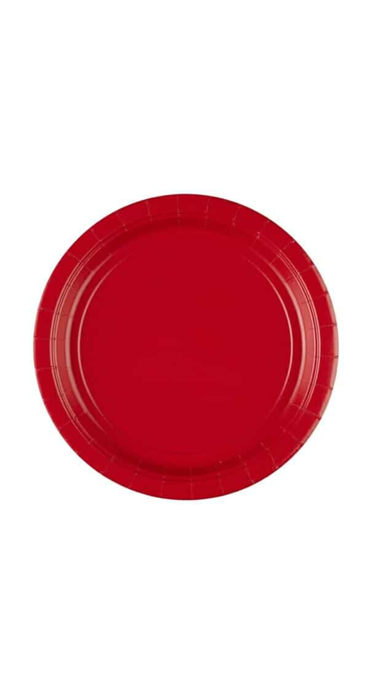 Apple Red Paper Plates 23cm - 8pk
