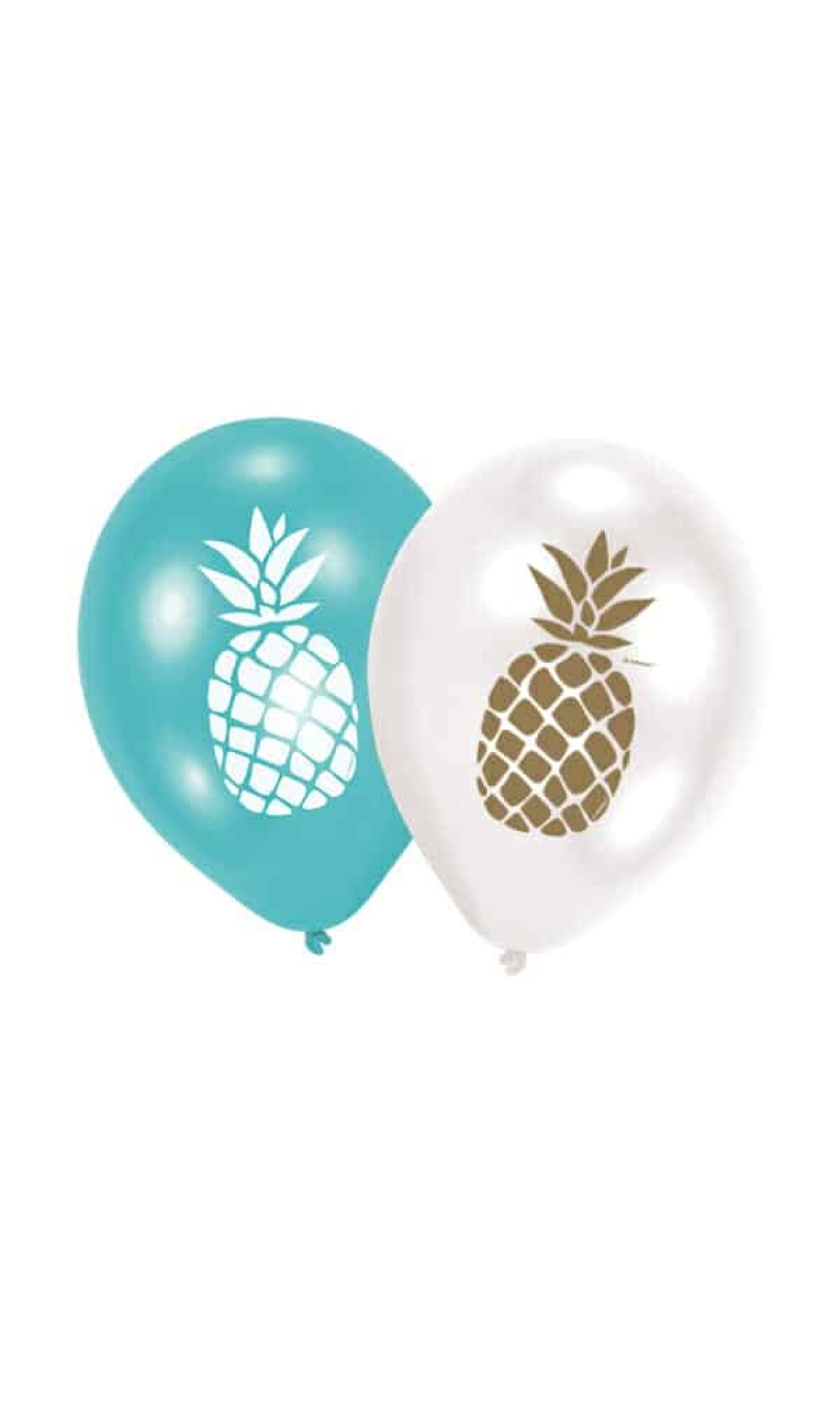 Pineapple Vibes Latex Balloons 27.5 cm / 11" - 6pk