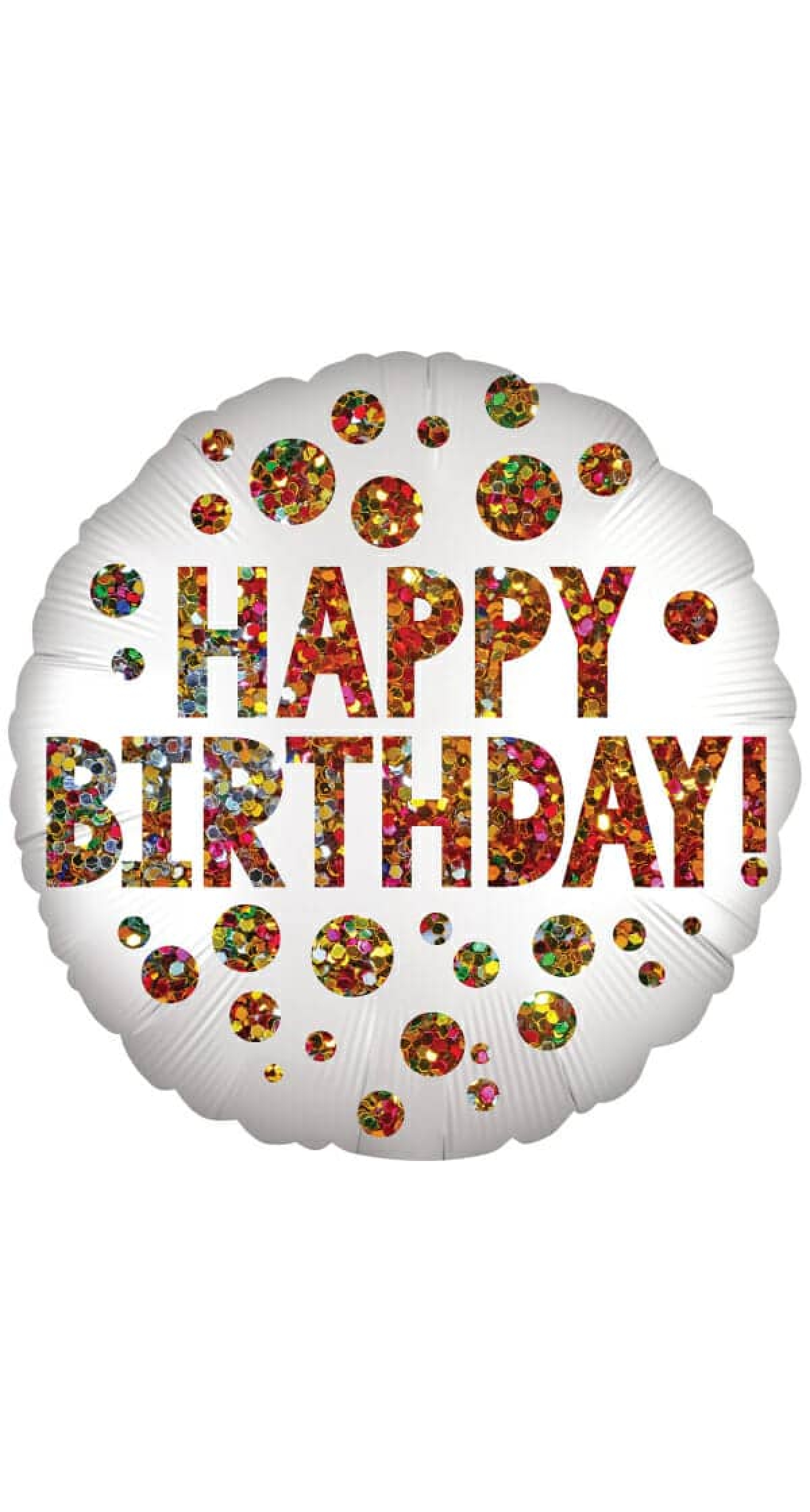 Satin Infused Birthday Sequins Foil Balloon - 18"/46cm