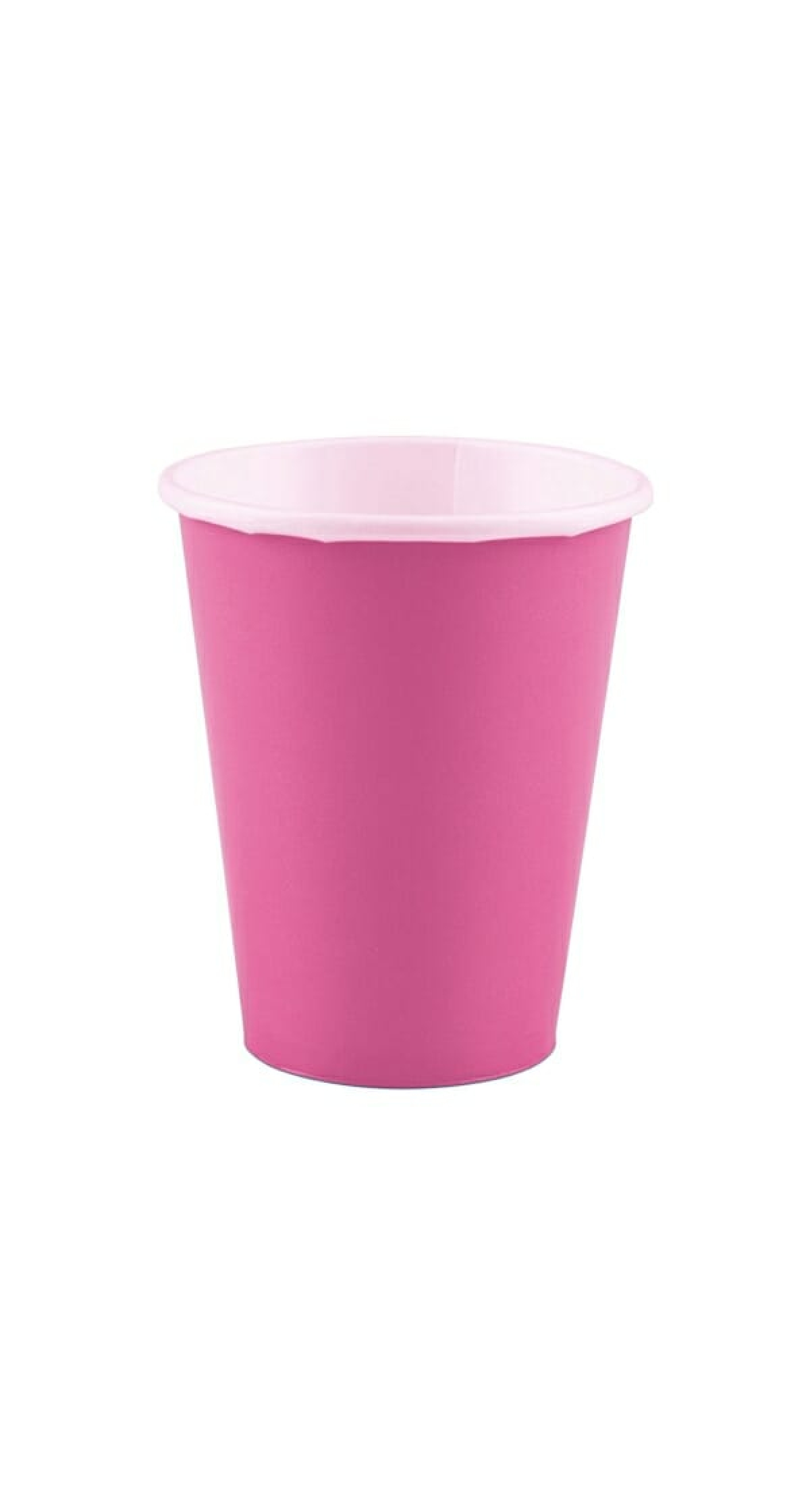 Bright Pink Paper Cups 250ml - 8pk