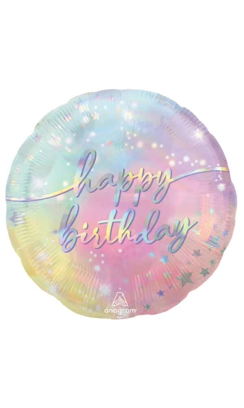 Luminous Happy Birthday Foil Balloon - 17"/43cm