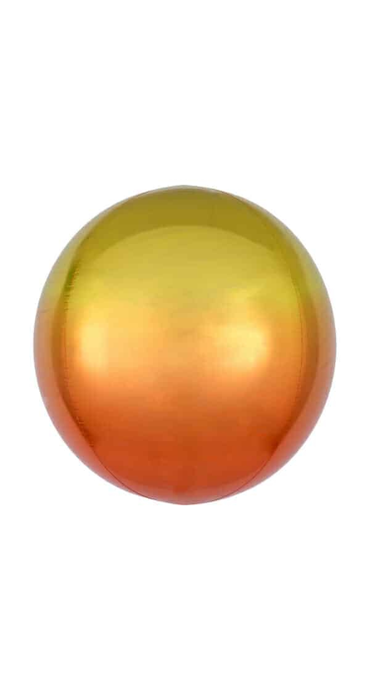 Ombré Orbz Yellow & Orange Foil Balloon - 38cm x 40cm