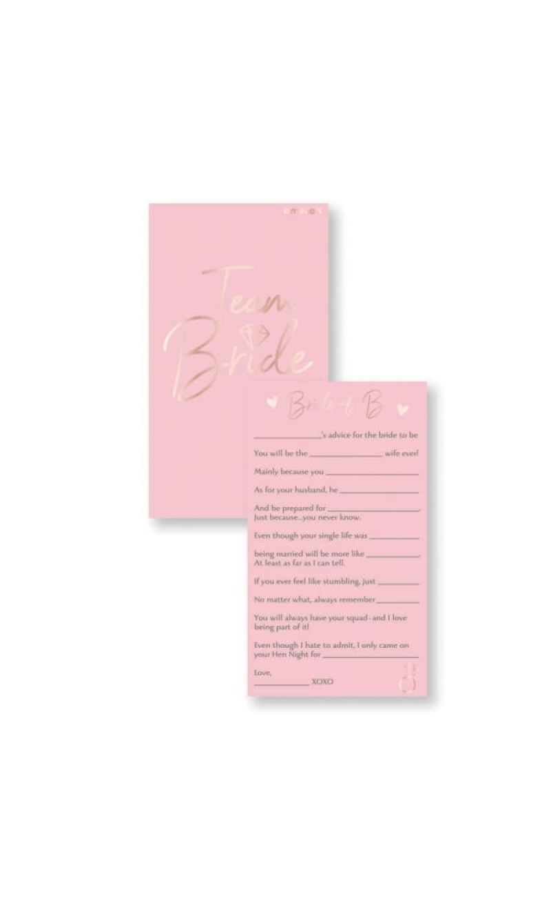 Hen Party Advice Cards Game 17x10cm - 8pk