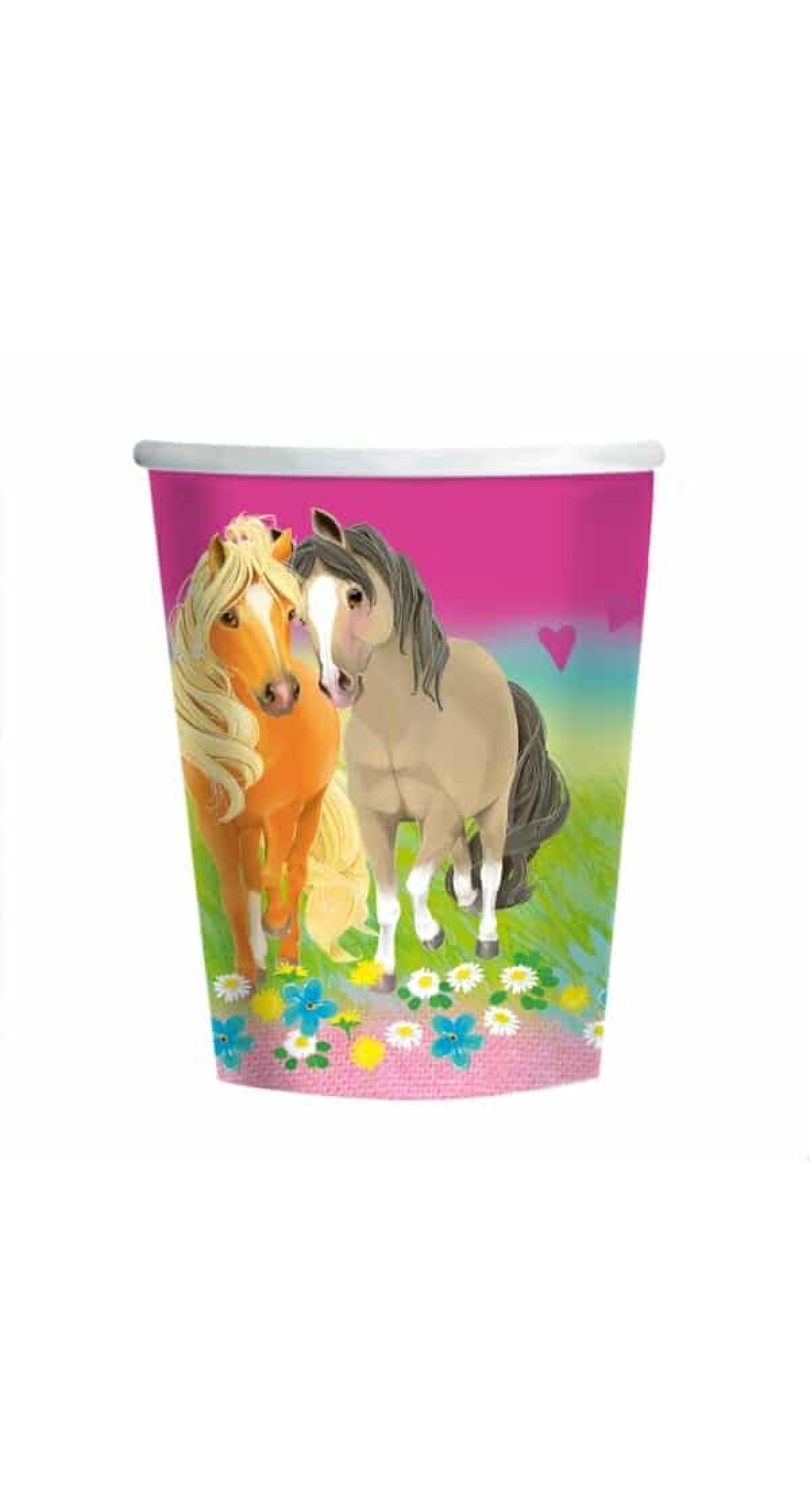 Pretty Pony Paper Cups 250ml - 8pk