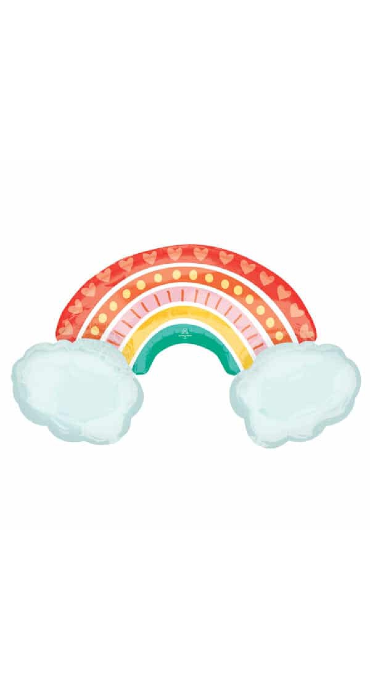 SuperShape Retro Rainbow Foil Balloon - 93cm x 55cm