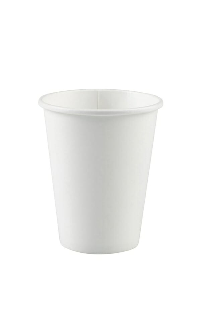 Frosty White Paper Cups 250ml - 8pk