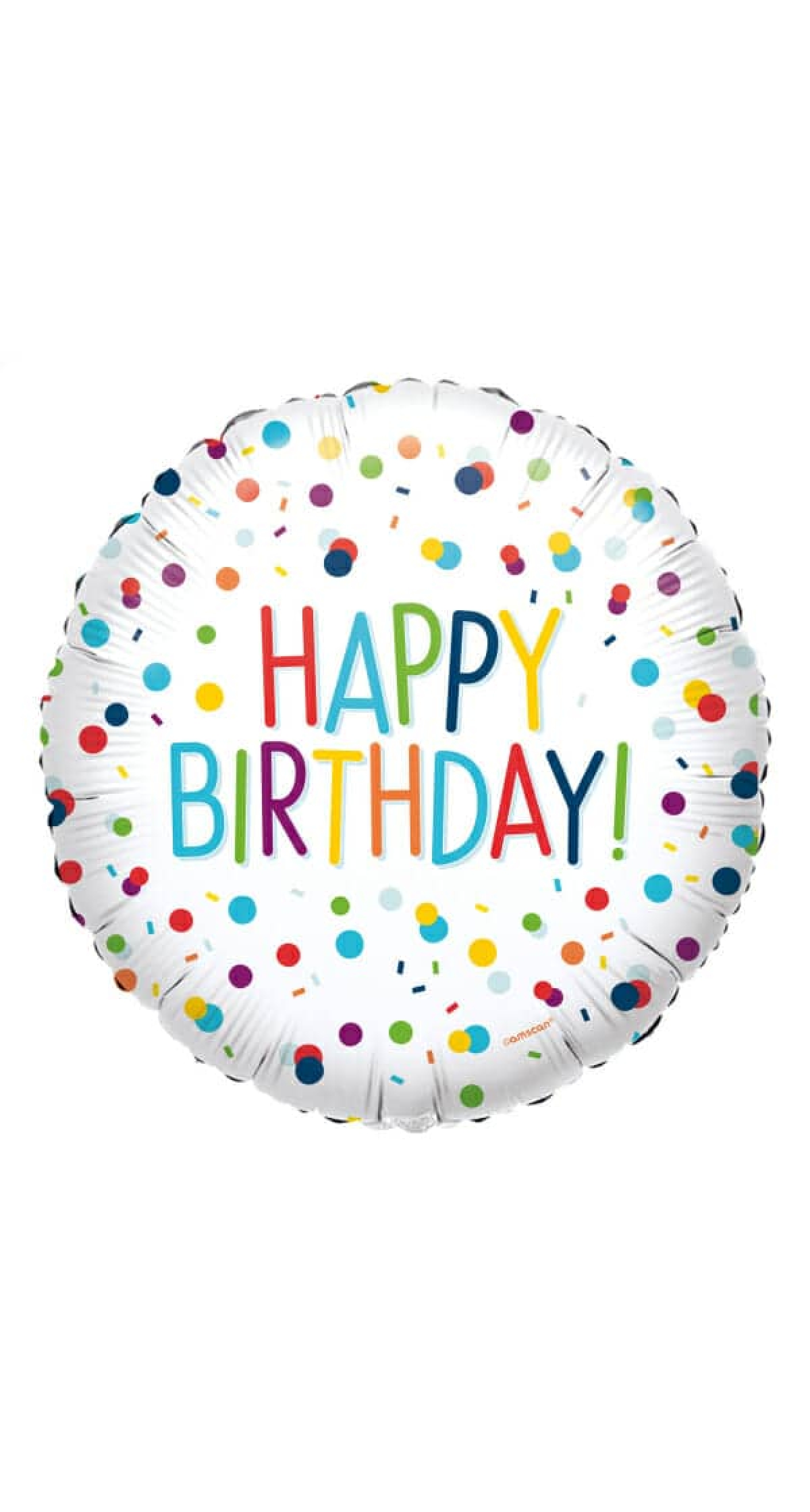Confetti Birthday Foil Balloon - 18"/46cm
