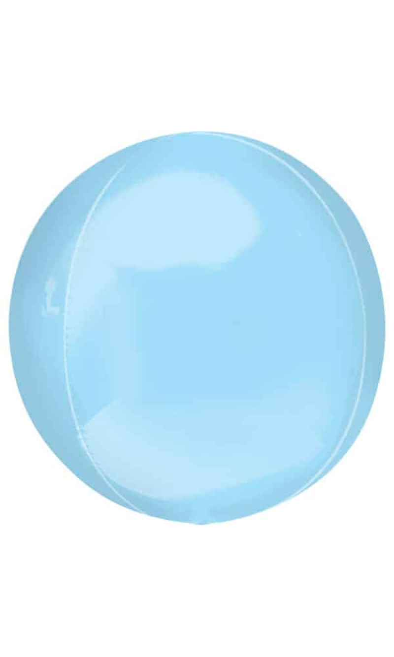 Orbz Pastel Blue Foil Balloon - 38cm x 40cm