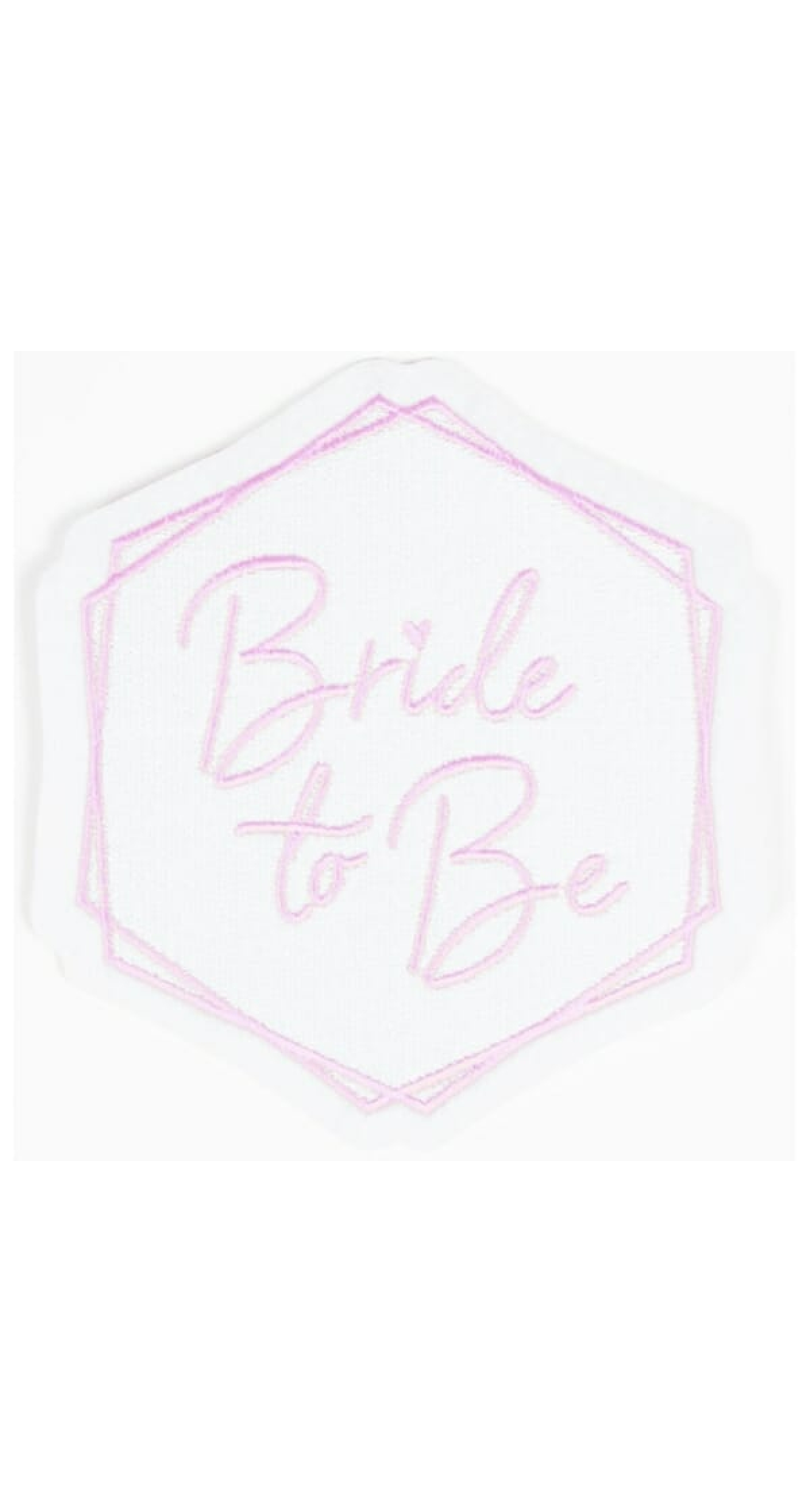 Iron on Patch Bride To Be - 9.8cm x 9.1cm
