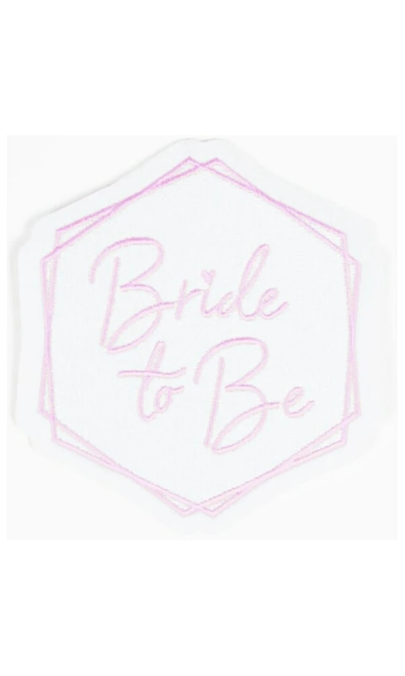 Iron on Patch Bride To Be - 9.8cm x 9.1cm