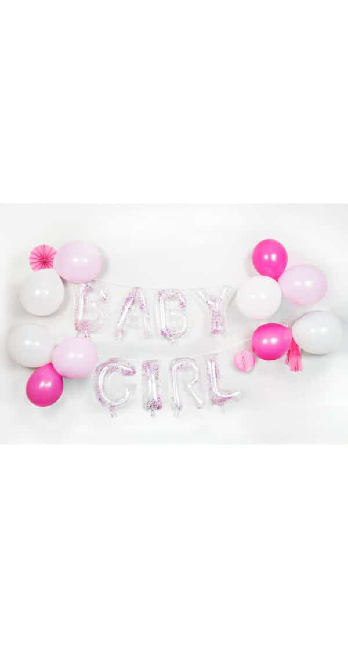 Baby Girl Balloon Garland DIY Kit