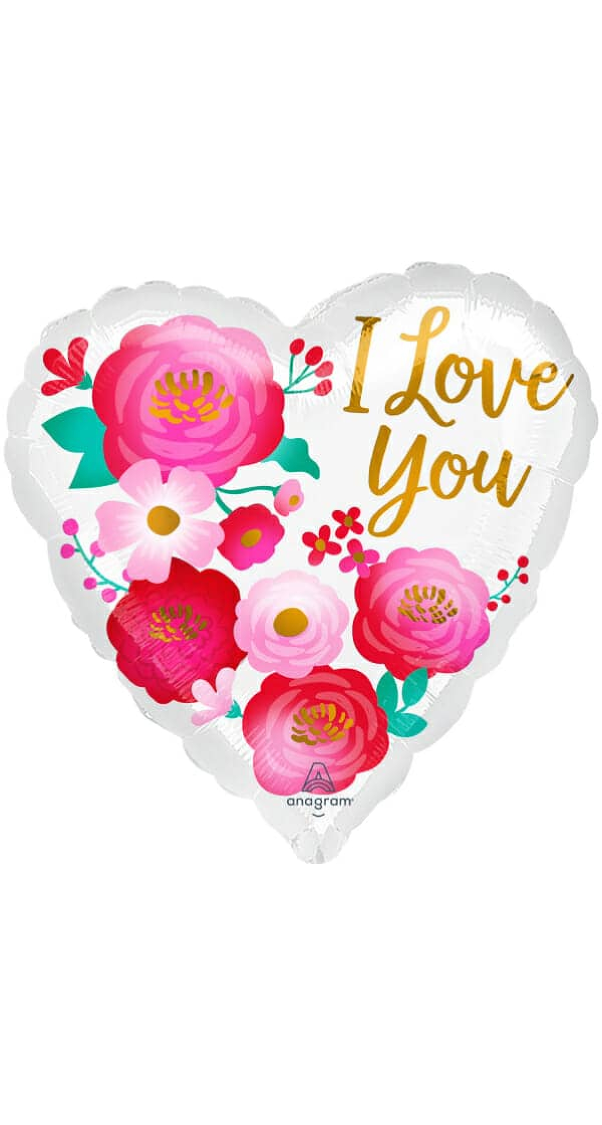 Love You Ombré Flowers - 17"/43cm