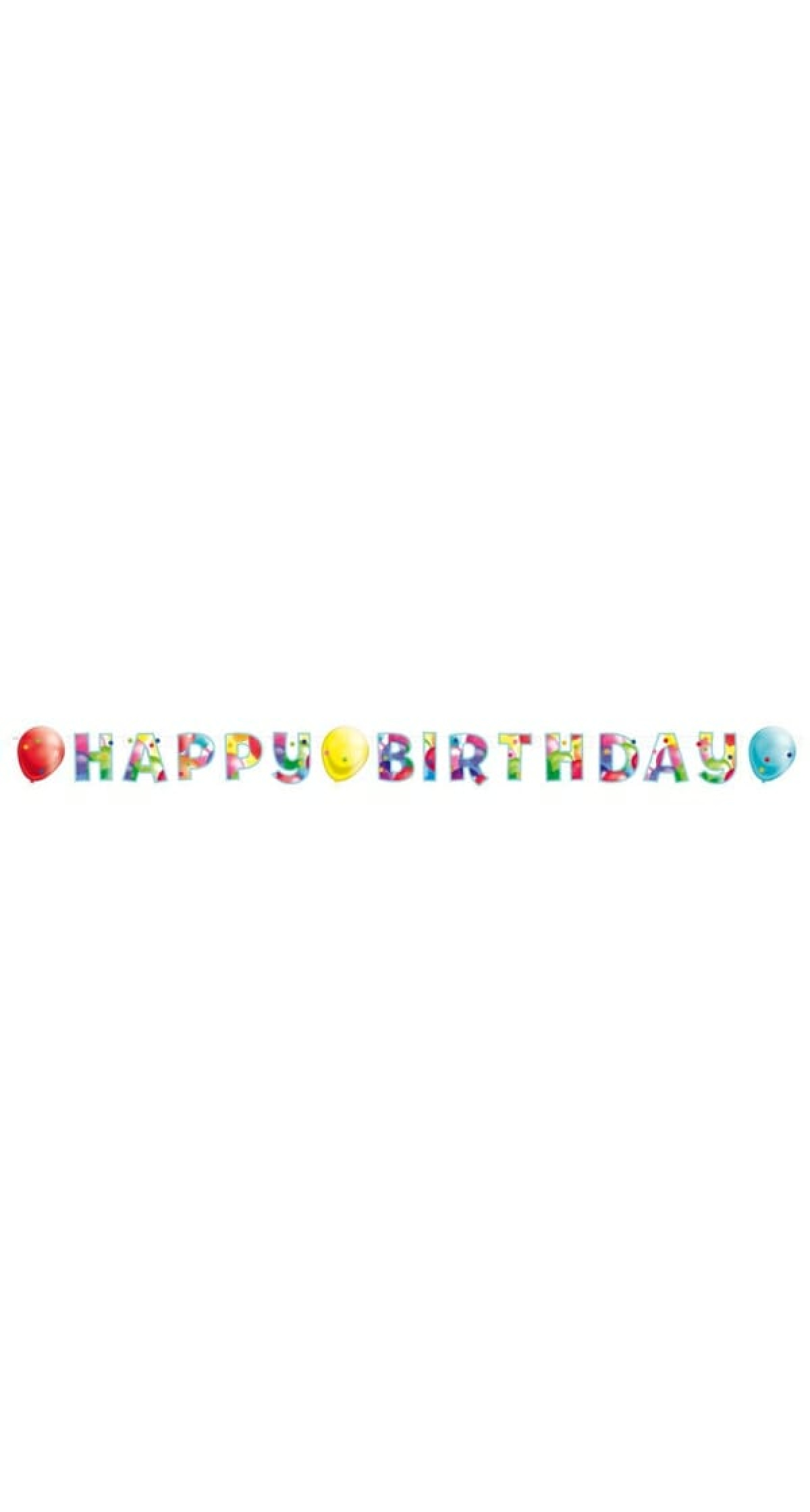 Letter Banner Balloons - 174 x 13cm