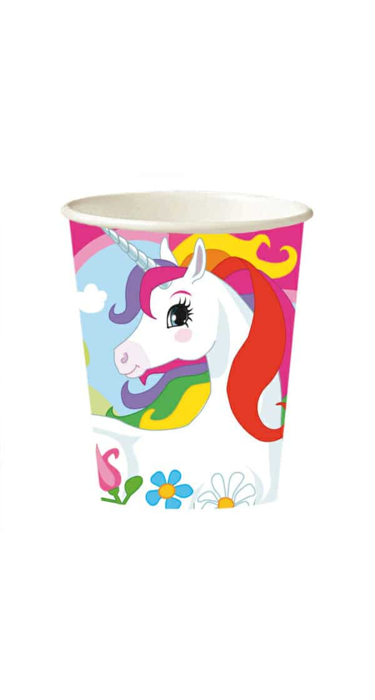 Unicorn Paper Cups 250ml - 8pk